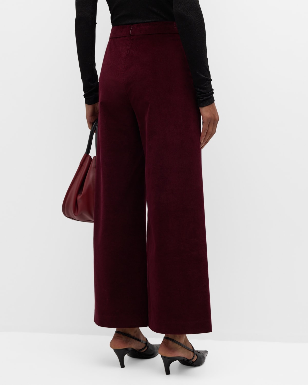 Cropped Velvet Pants - 6