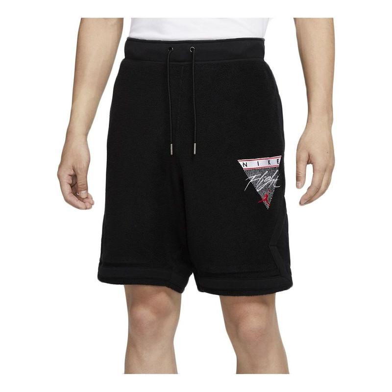 Air Jordan Flight Diamond Casual Sports Knit Shorts Black DA5498-010 1