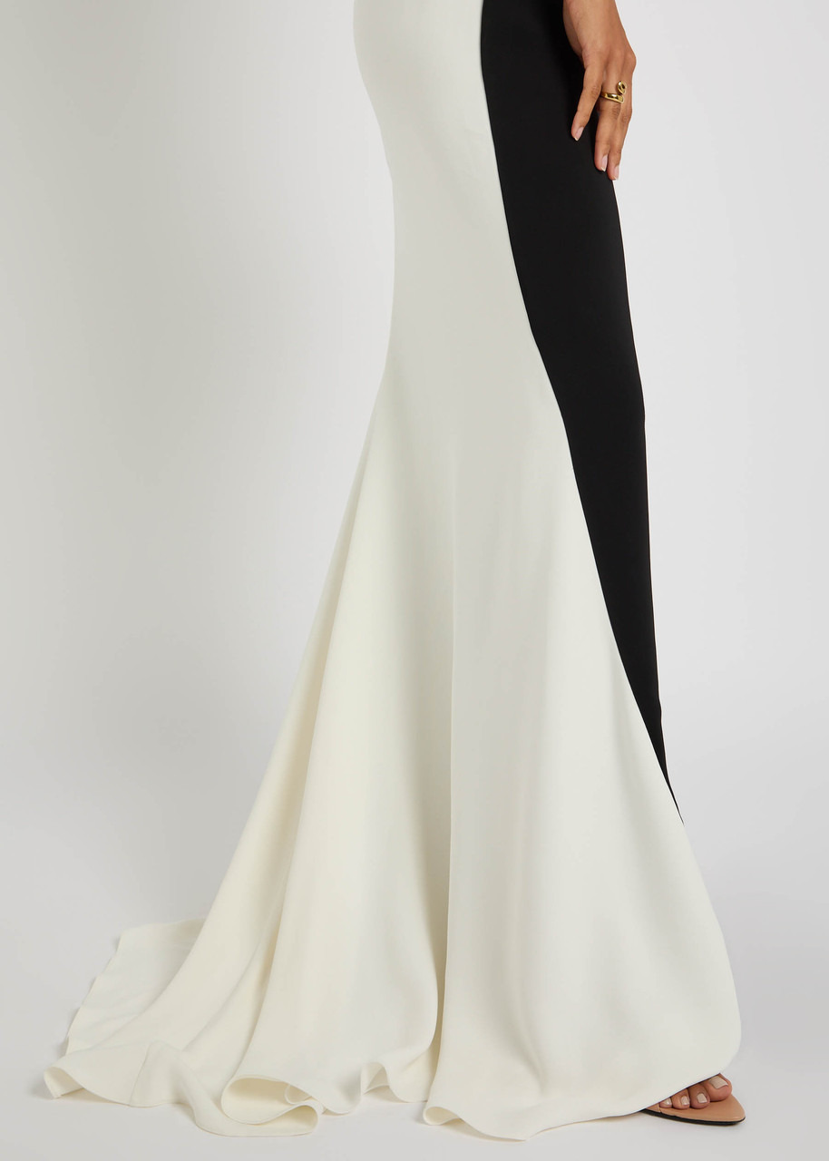 Stella Mccartney Colour-block Stretch-crepe Gown - 5