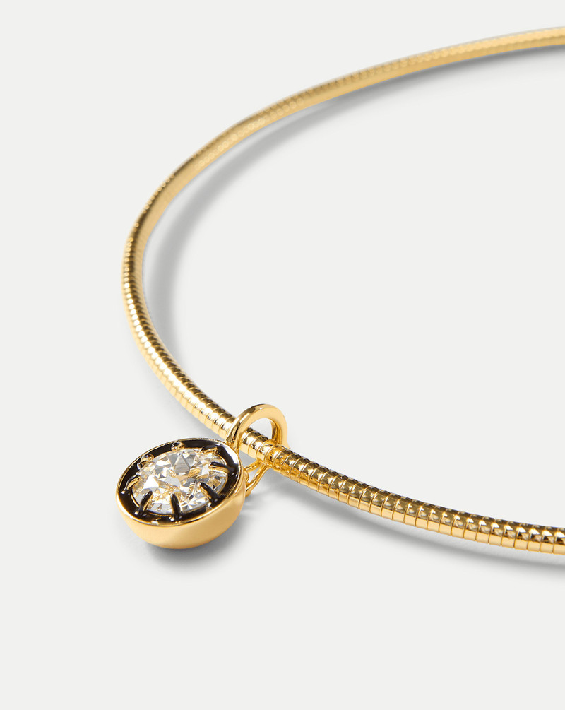 GOLD SNAKE CHAIN PENDANT NECKLACE 3