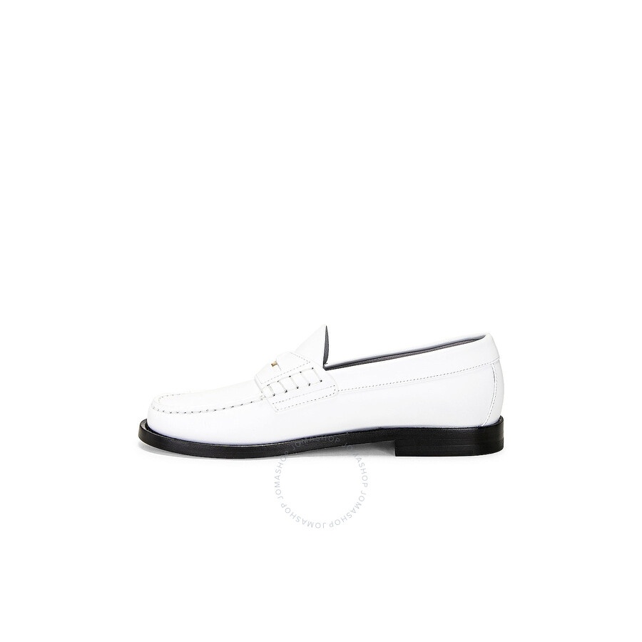 Burberry Logo-Detail Leather Penny Loafers - 5
