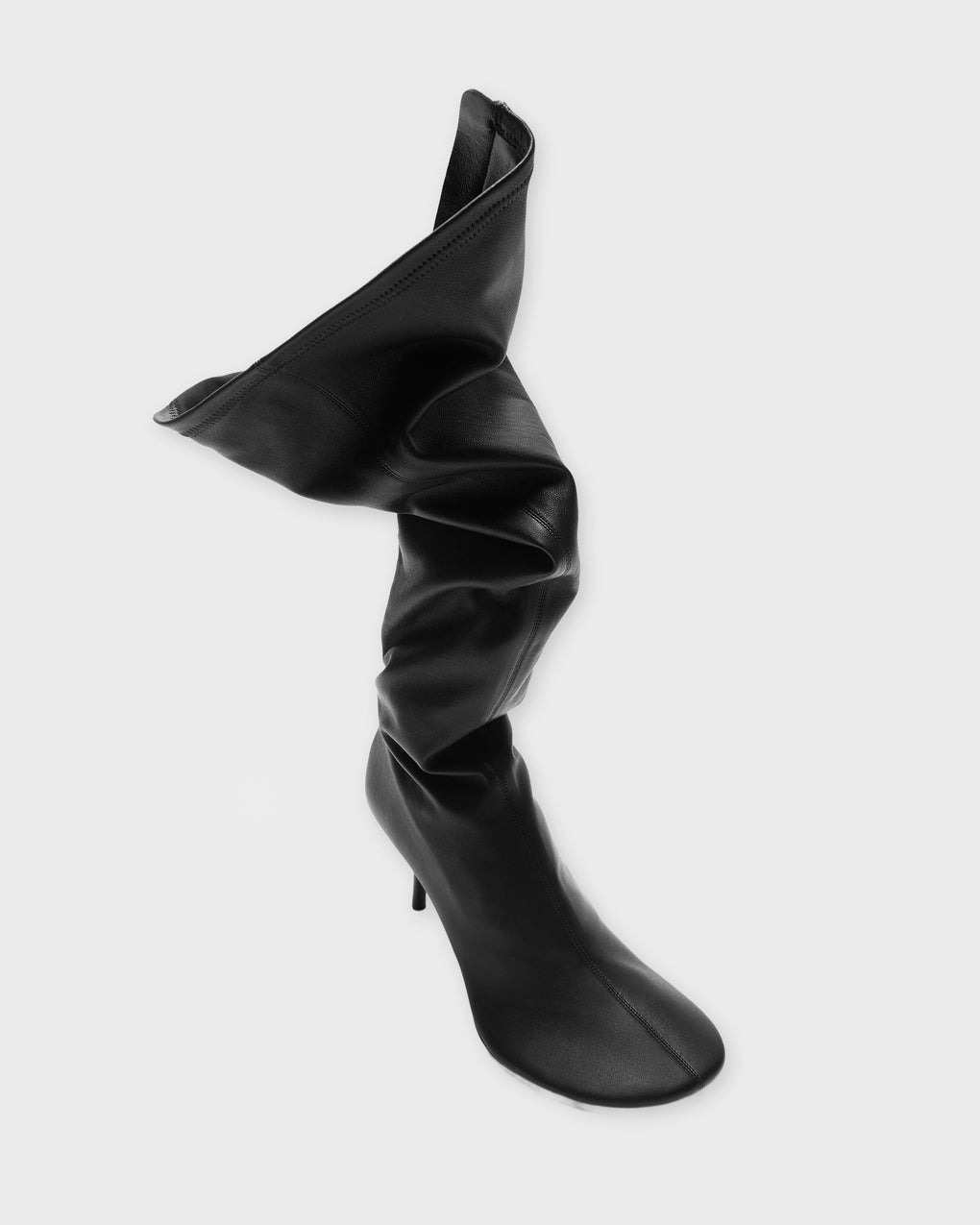 Boots High Leather Black - 5