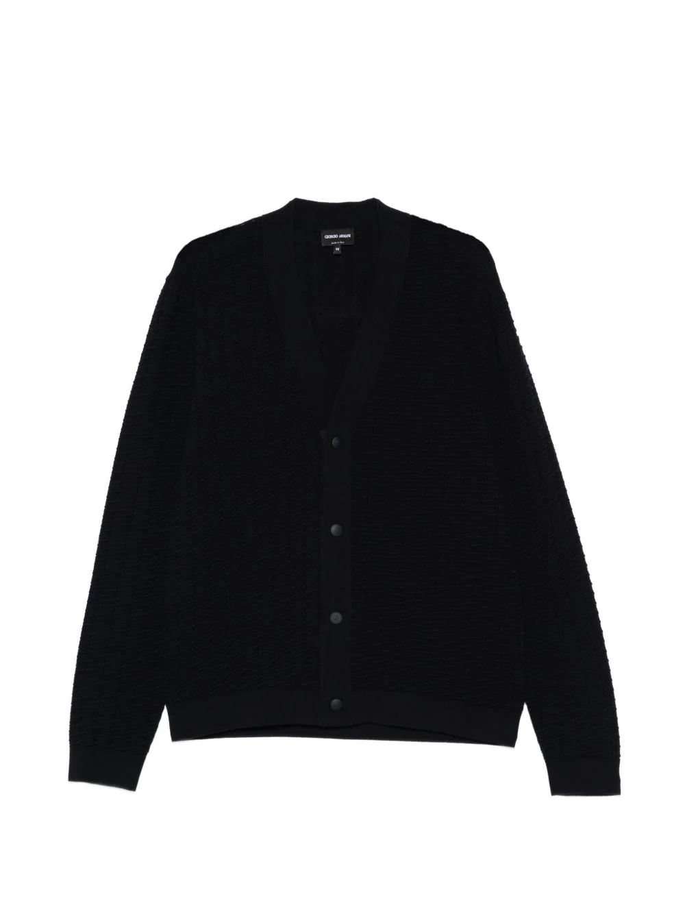 textured buttoned cardigan - 1