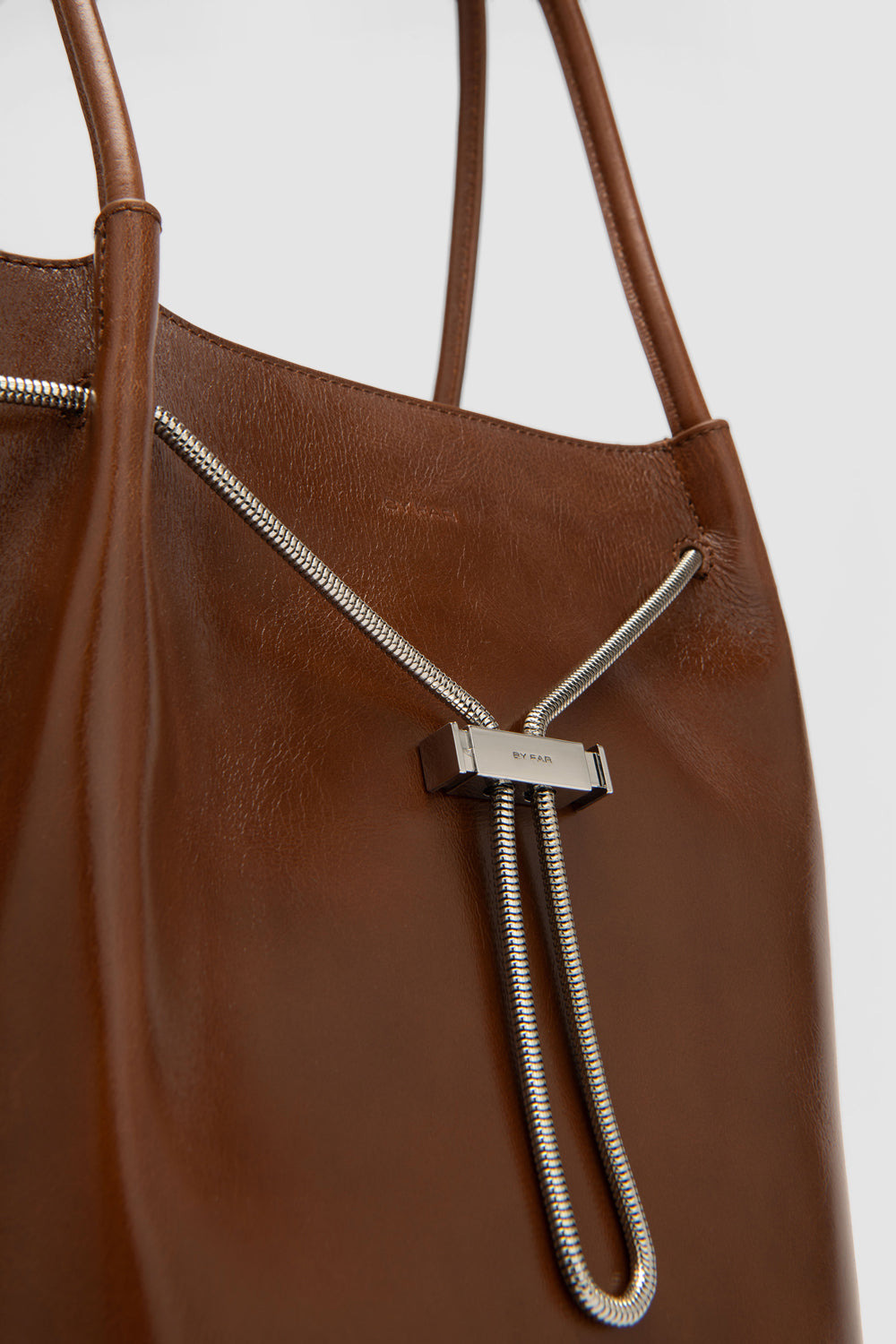 Kayla Tan Distressed Leather Shoulder Bag - 4