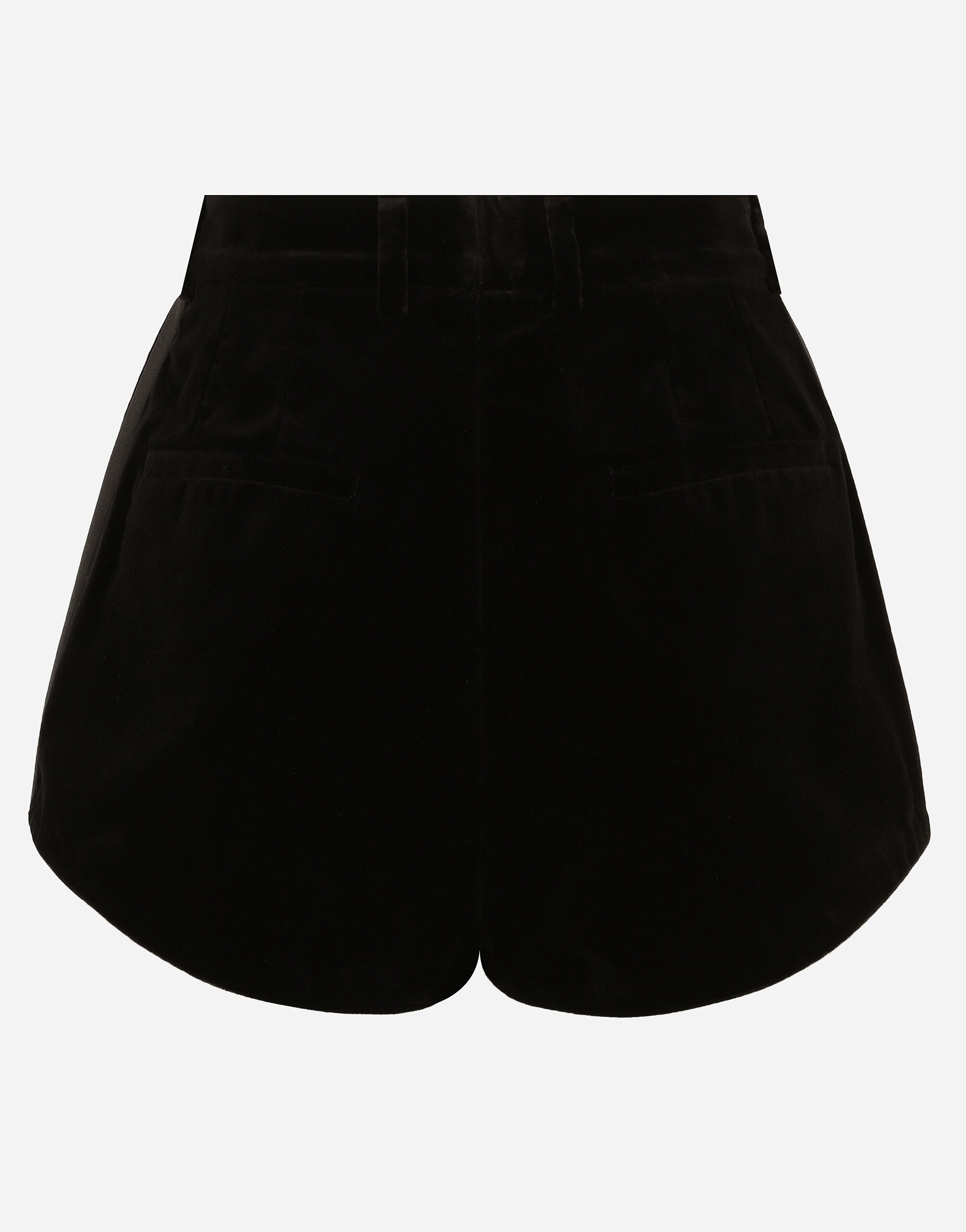 Velvet high-waisted tuxedo panties - 2