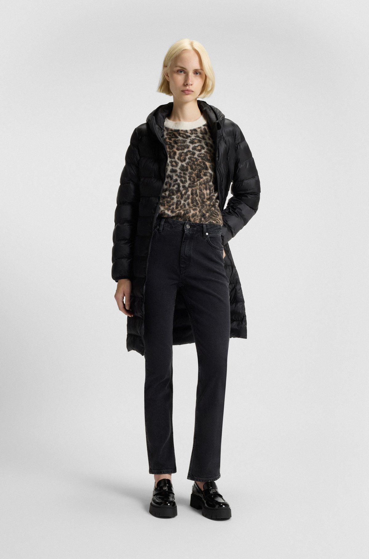LOOSE-FIT KNITTED SWEATER WITH LEOPARD JACQUARD - 3