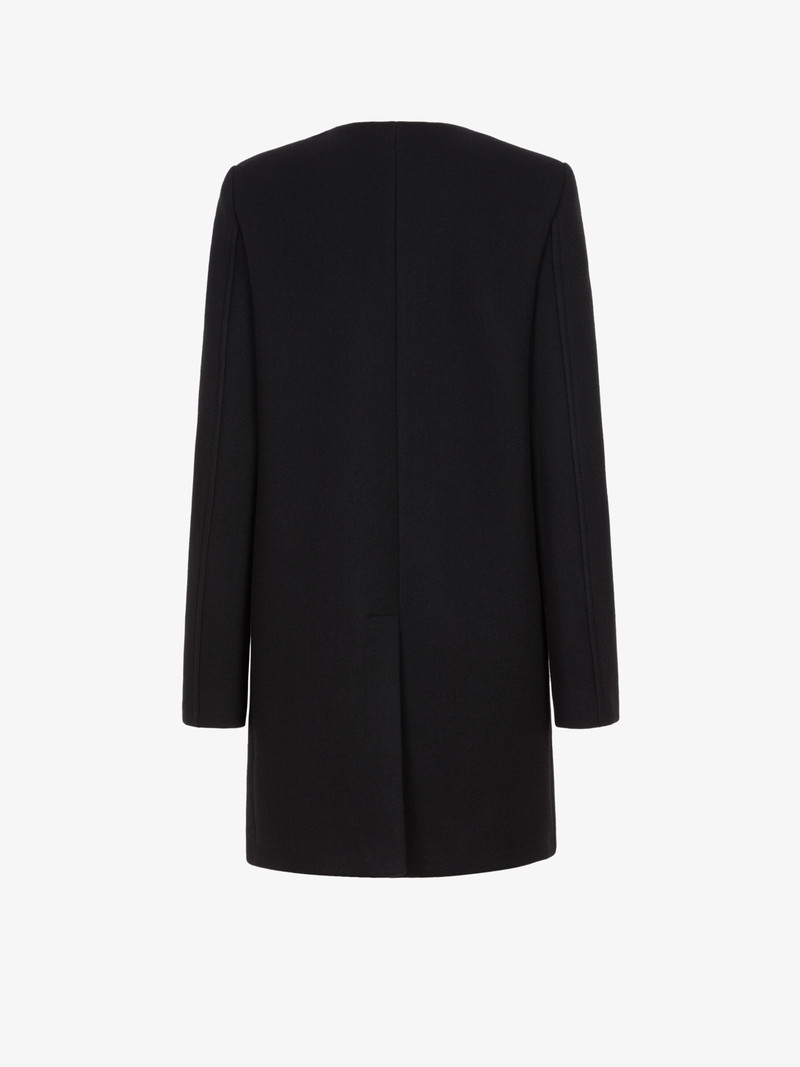 Hooded coat with 4G dagger buttons 4