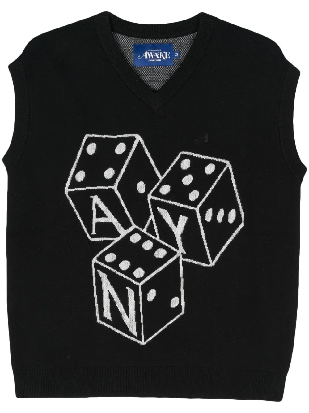 Dice logo-jacquard vest - 1