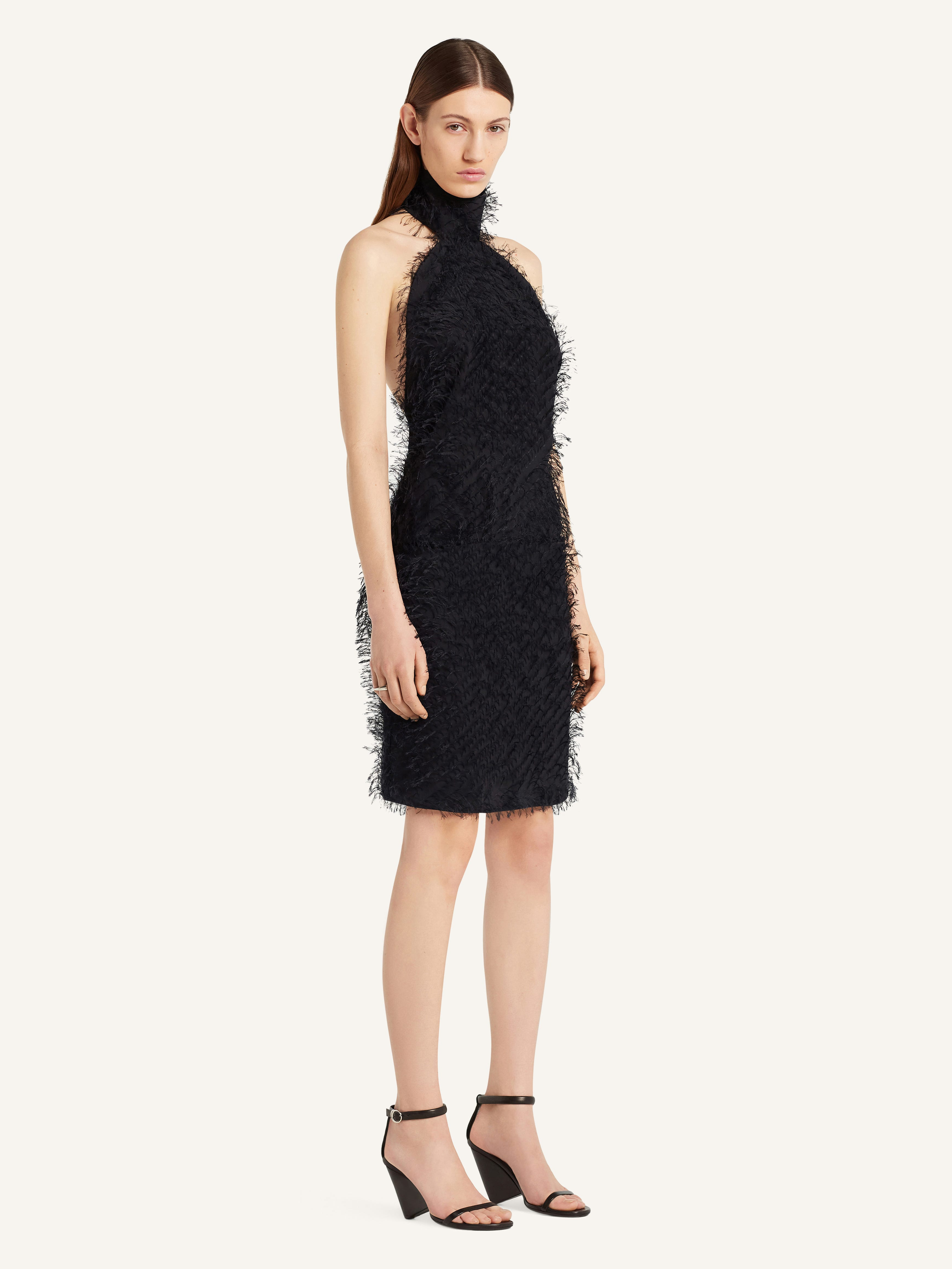ILLUSION CIRCLE SHIVERING DRESS - 3