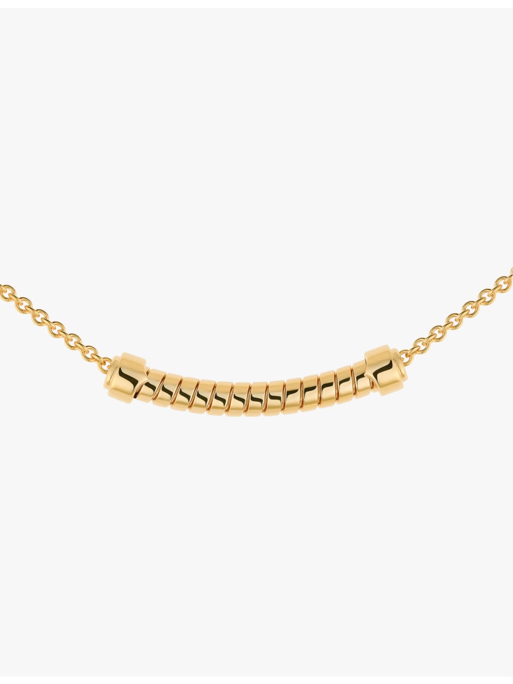 Bvlgari Tubogas 18ct yellow-gold pendant necklace - 3