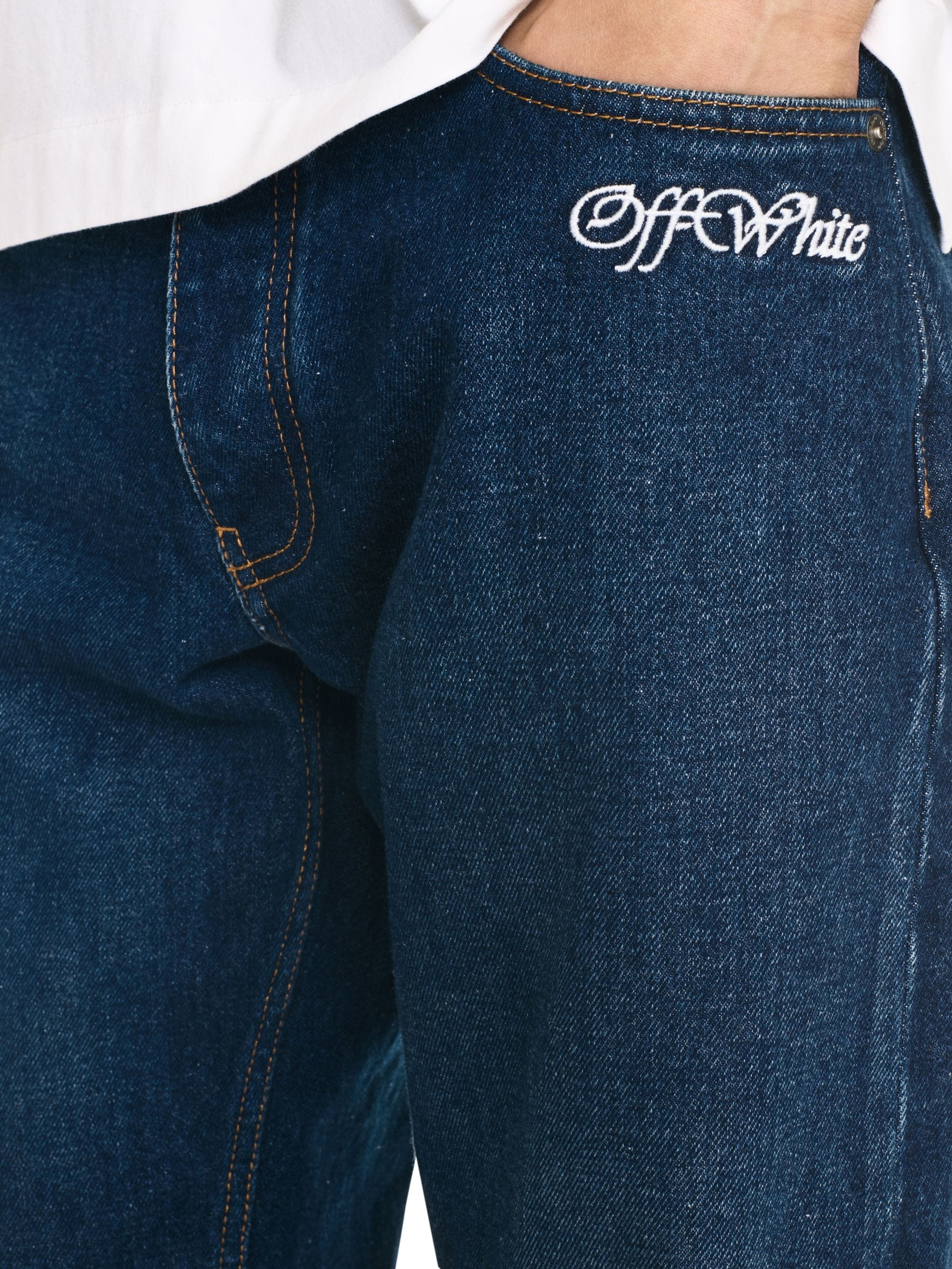 Script Tapered Jeans - 5