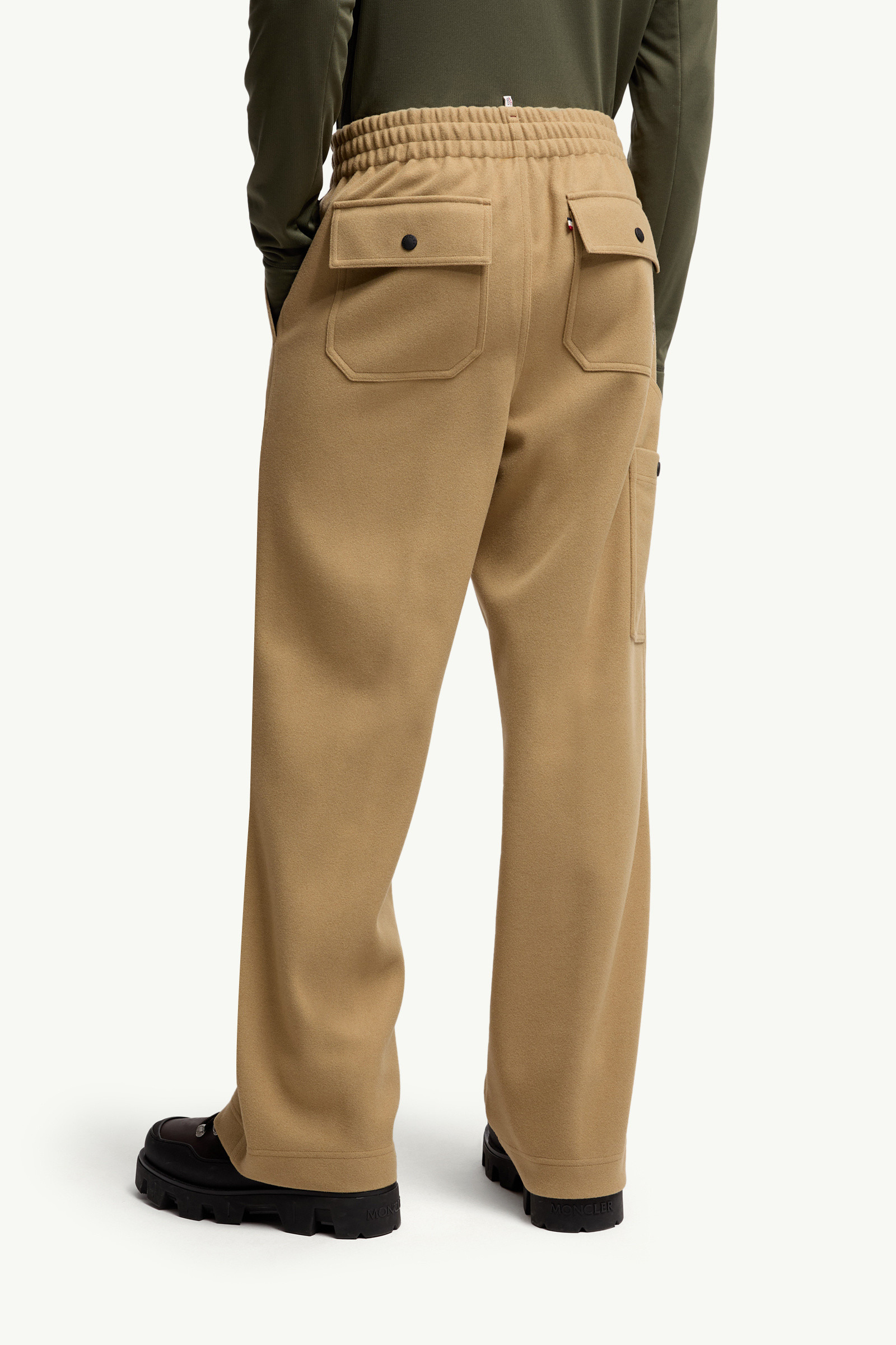 Embossed Logo Cotton Sweatpants - 5