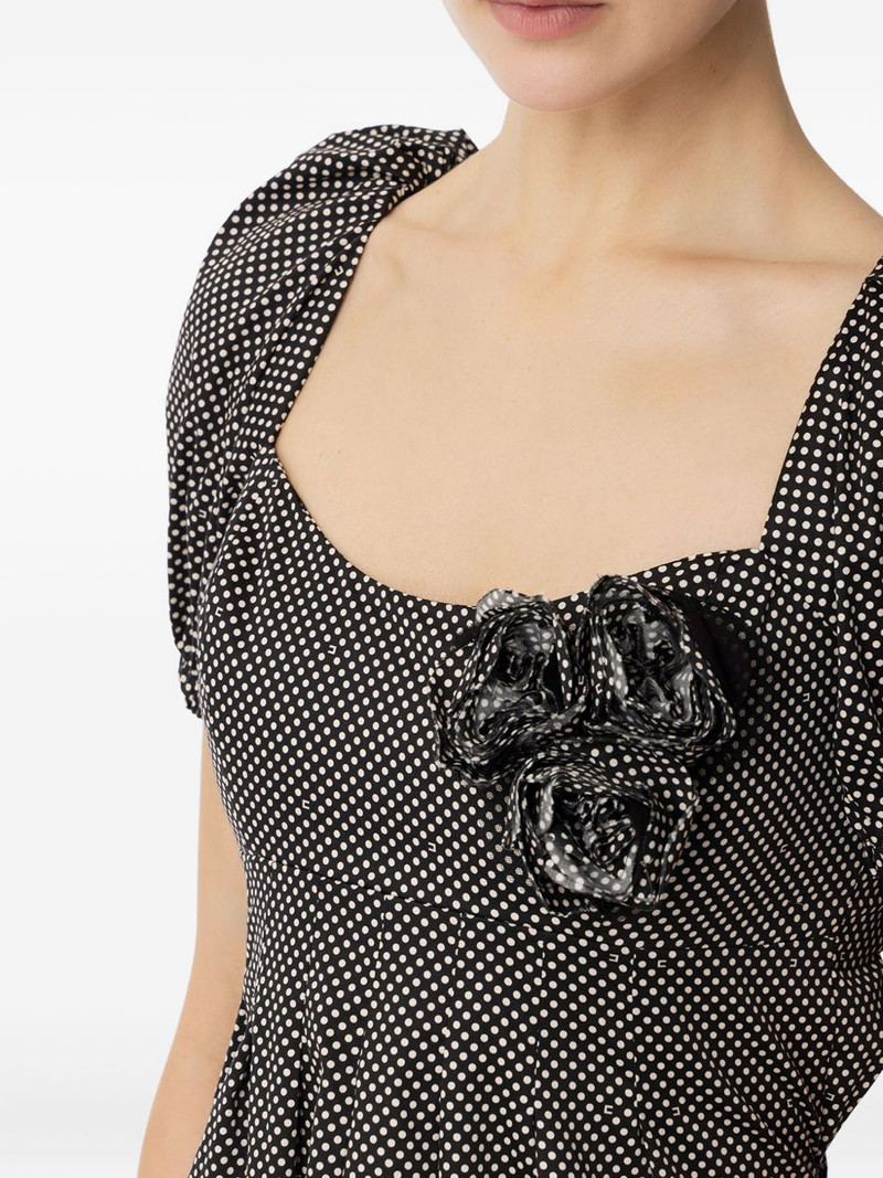 polka-dot short sleeve dress 3