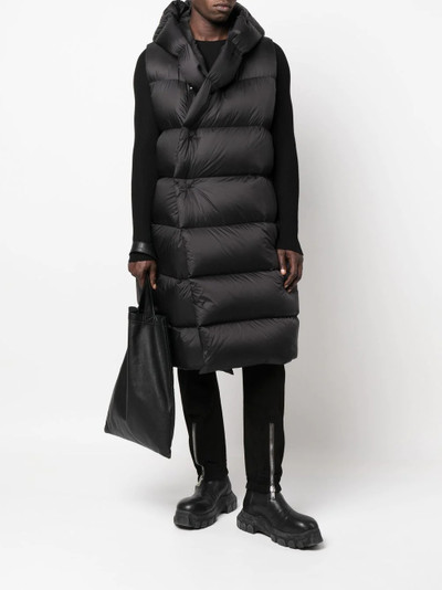 Rick Owens sleeveless puffer gilet outlook