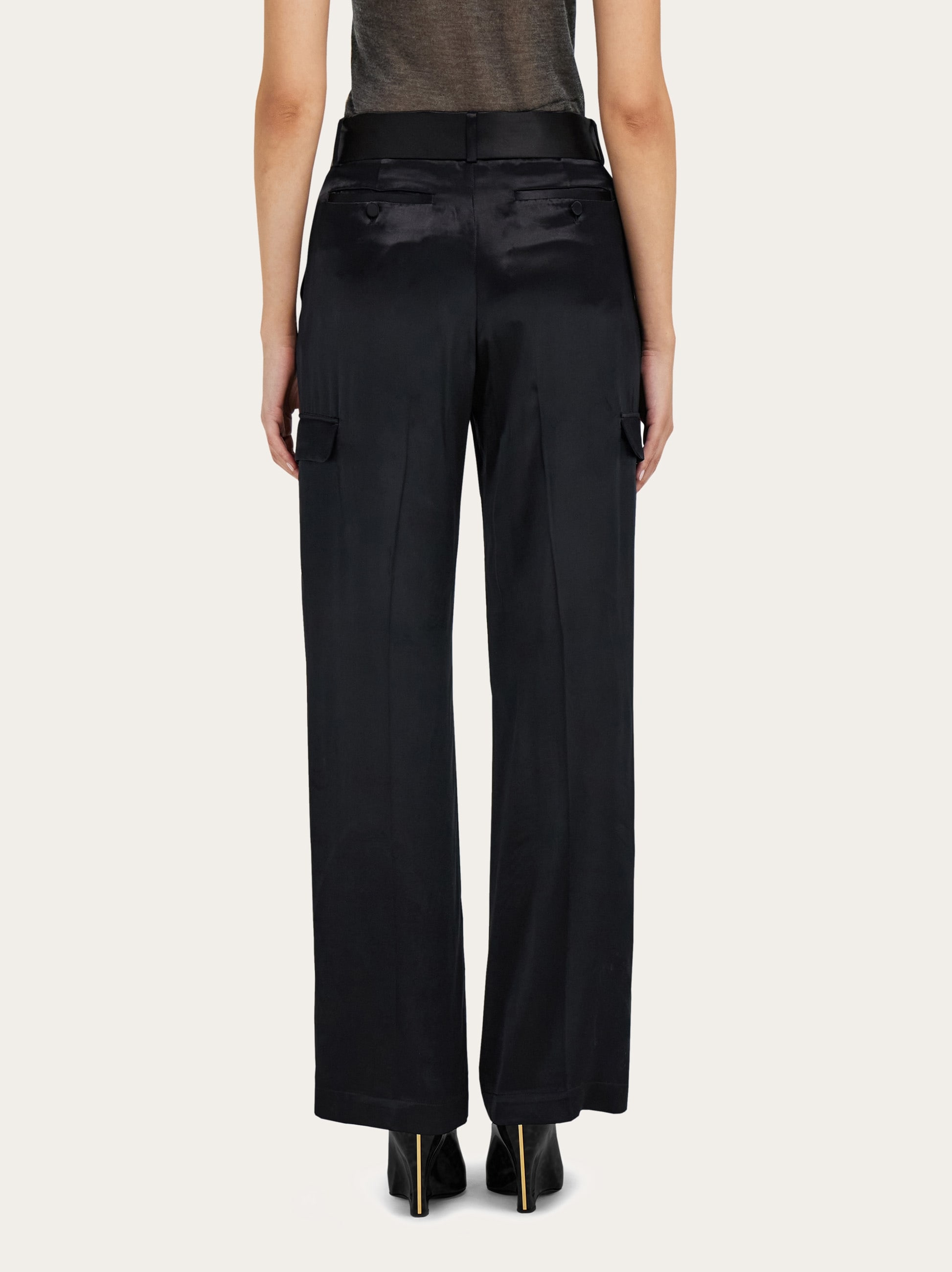 Satin cargo trouser - 7