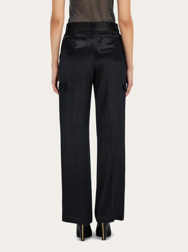 Satin cargo trouser 7