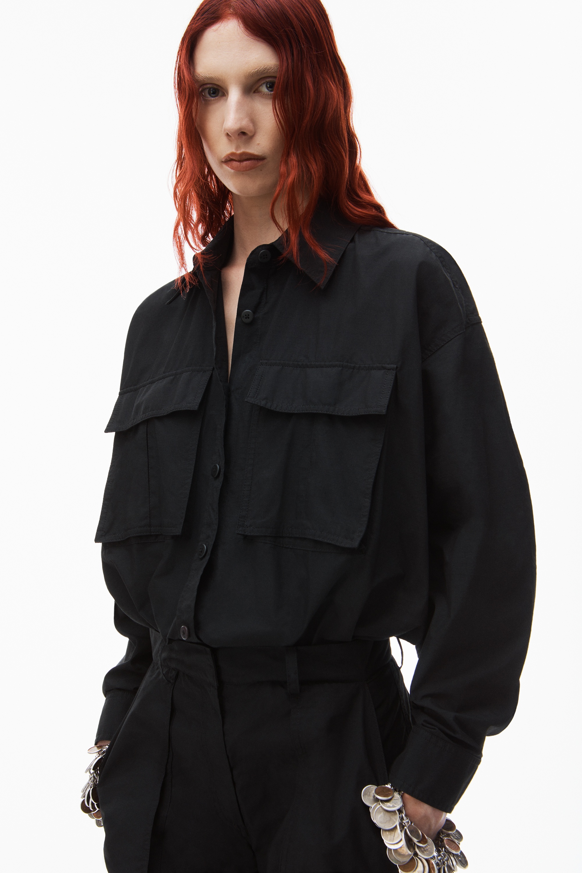 Alexander Wang button up cargo jumpsuit | REVERSIBLE
