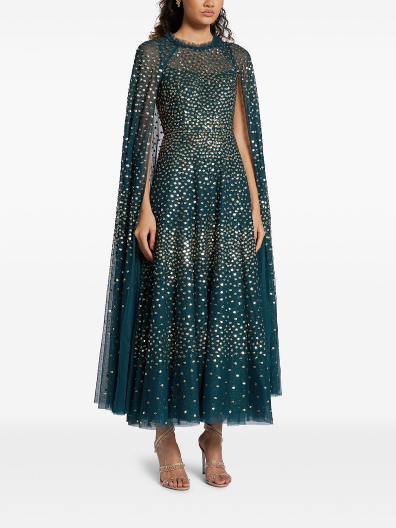 sequined cape dress 3