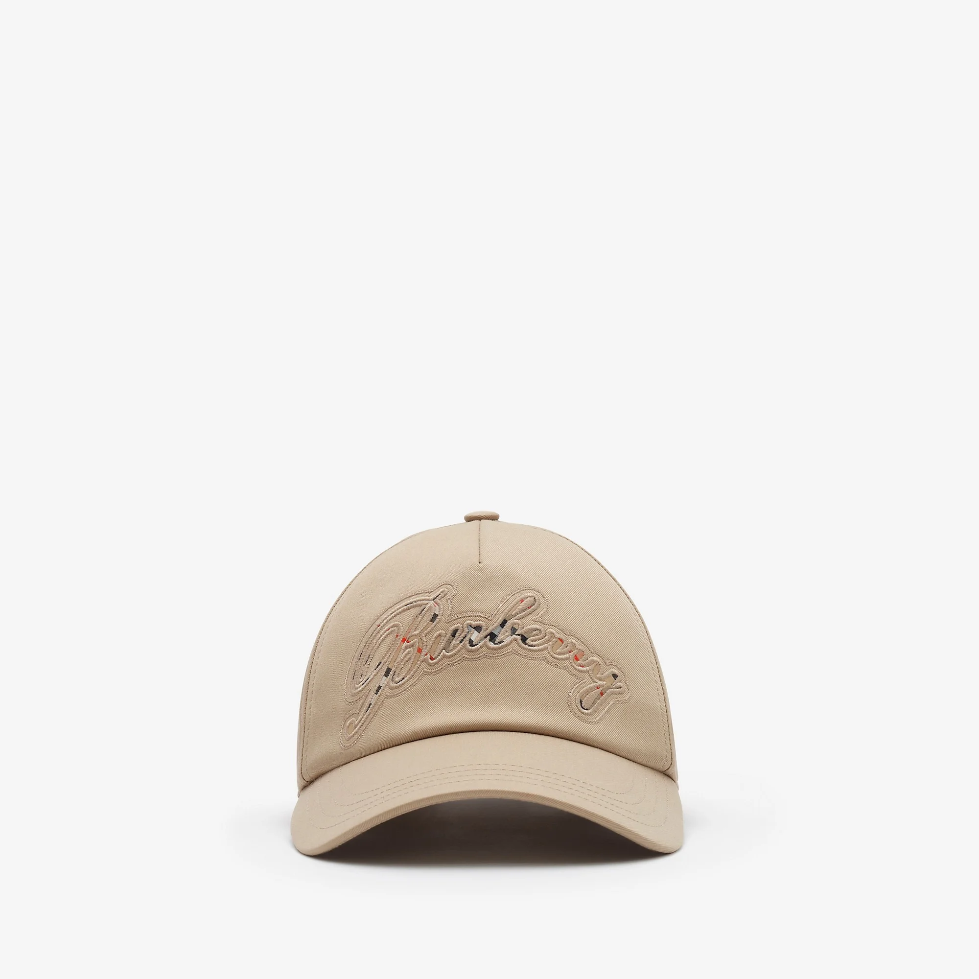 Check Cursive Logo Gabardine Baseball Cap - 1
