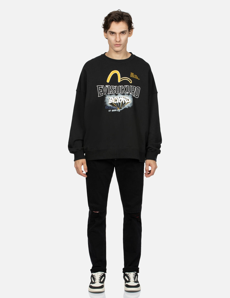 Multi-Logo Print Oversized Sweatshirt 5
