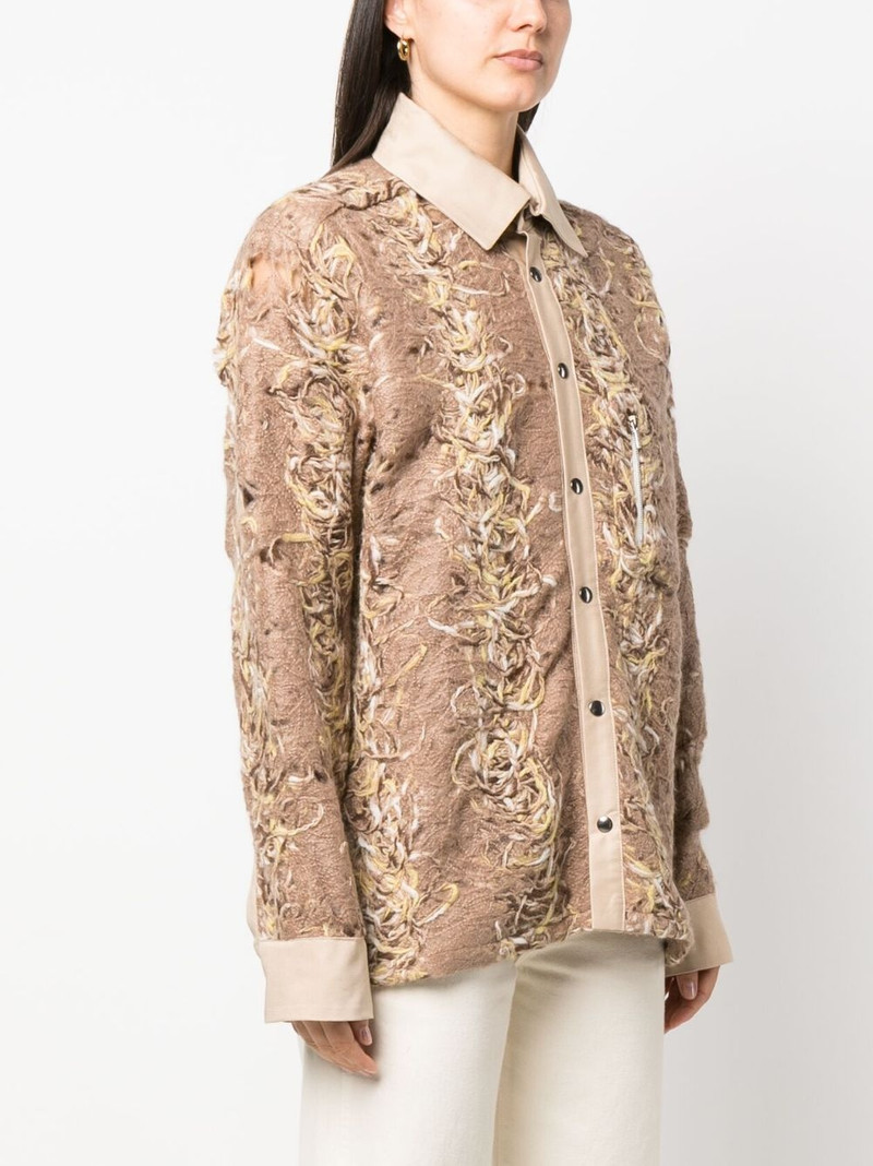 distressed-effect long-sleeve shirt 3