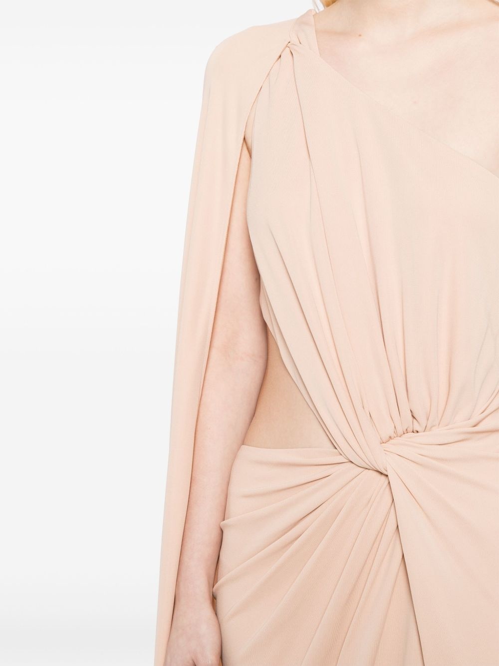 one-shoulder jersey gown - 5