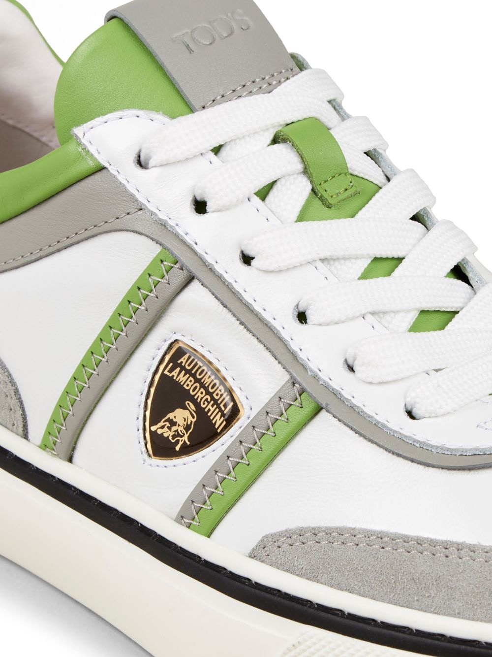 Automobili Lamborghini logo-debossed low-top sneakers - 5