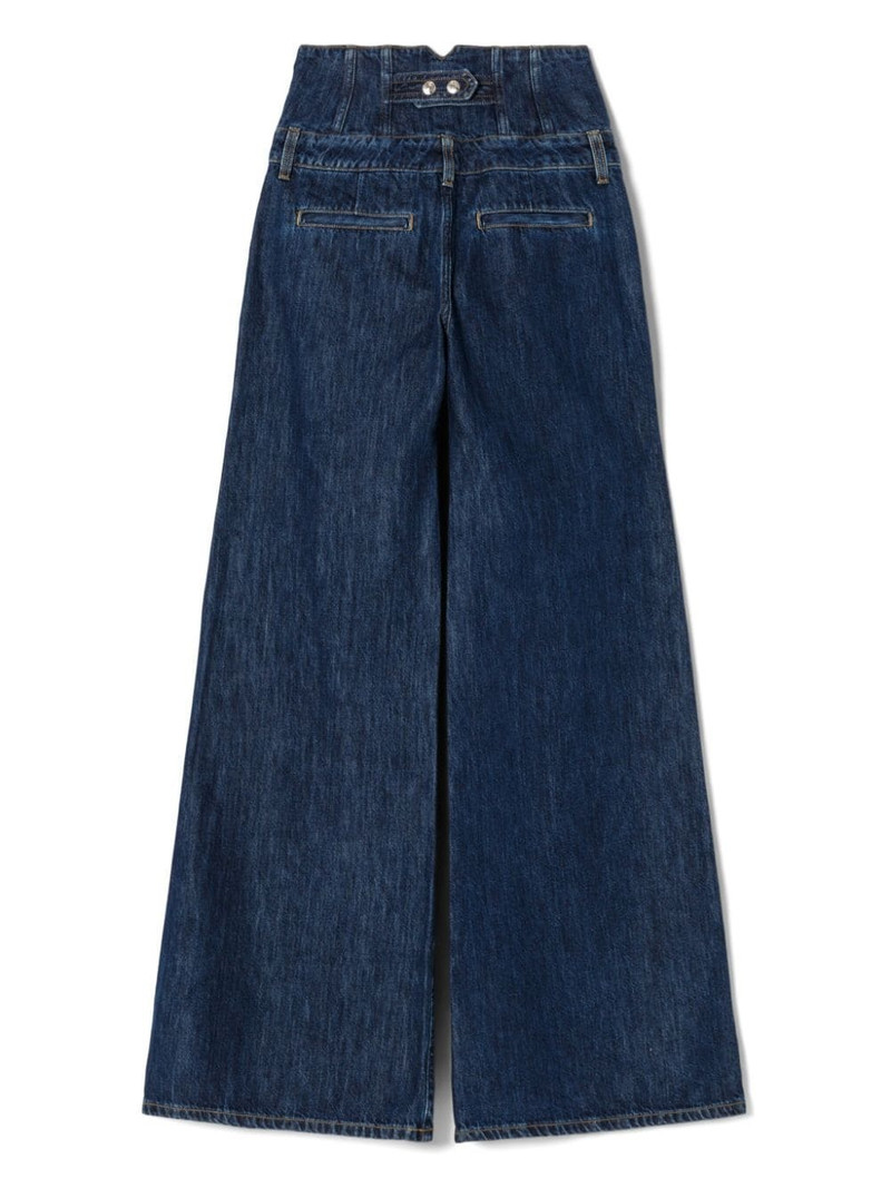 corset-waist wide-leg jeans 5
