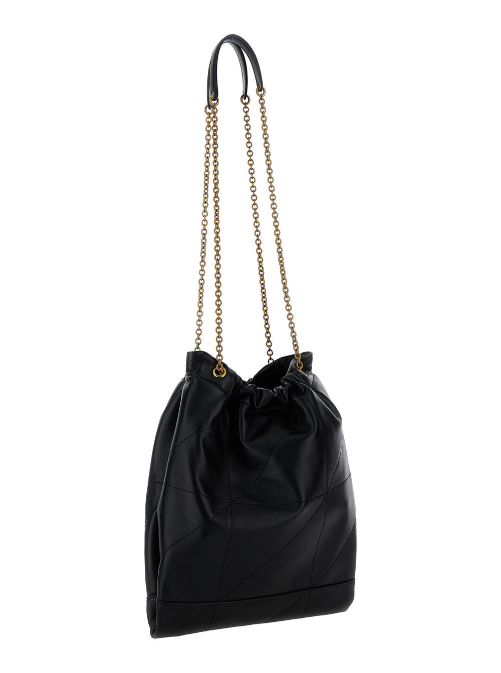 Saint Laurent Women 'Jamie 4.3 Pochon' Black Crossbody Bag With Cassandre In Quilted Leather Woman - 3