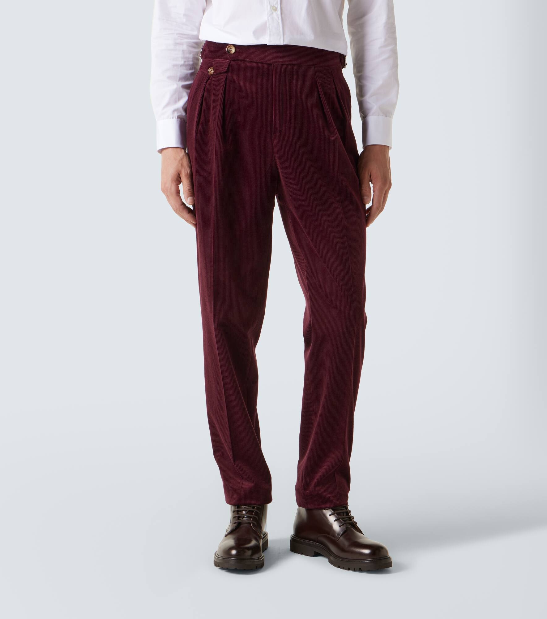 Cotton and cashmere corduroy suit - 5