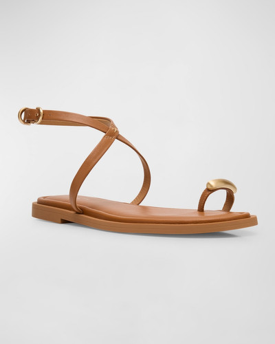 rag & bone Geo Leather Toe-Ring Flat Sandals outlook