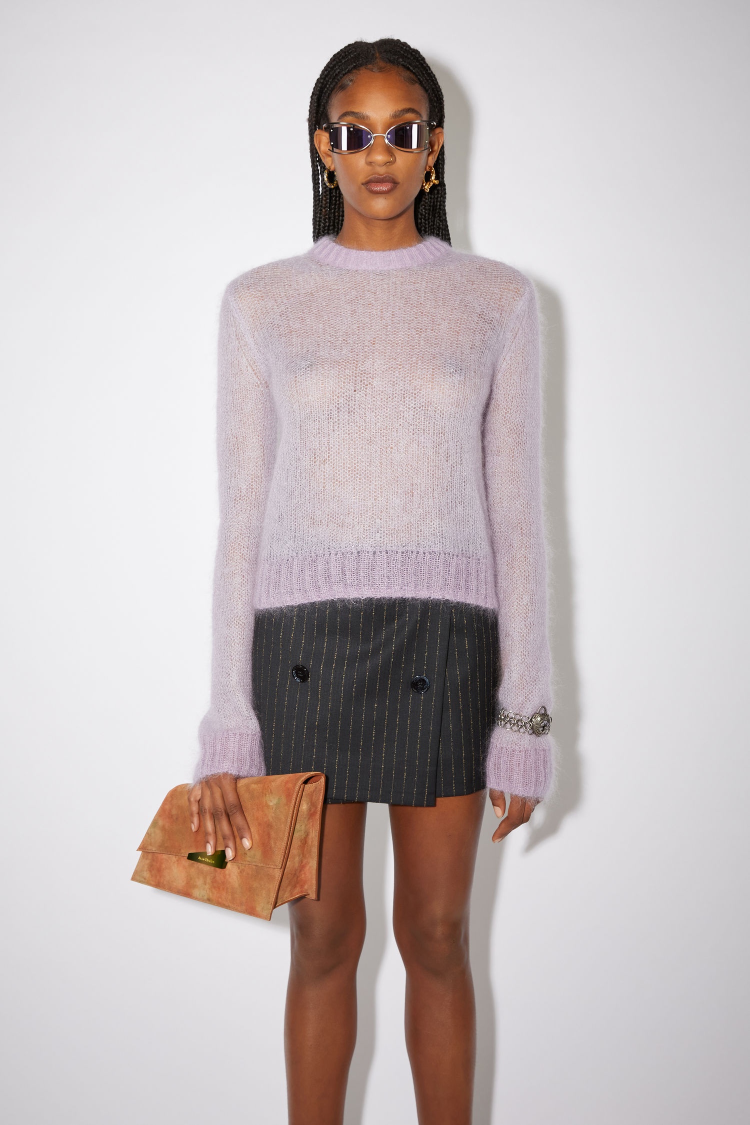 Crew neck sweater - Lilac purple - 2