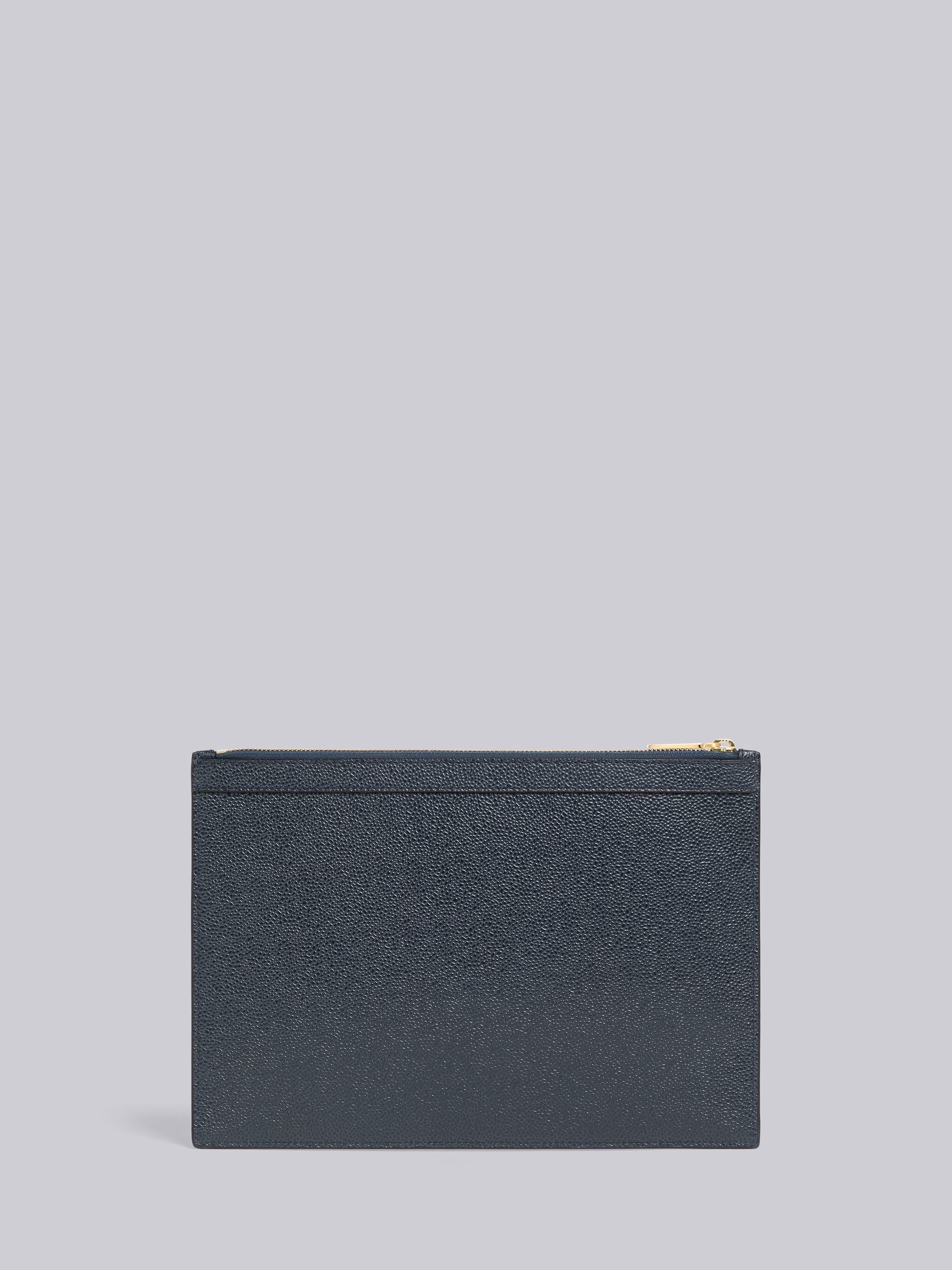 Pebble Grain Leather Anchor Small Document Holder - 3