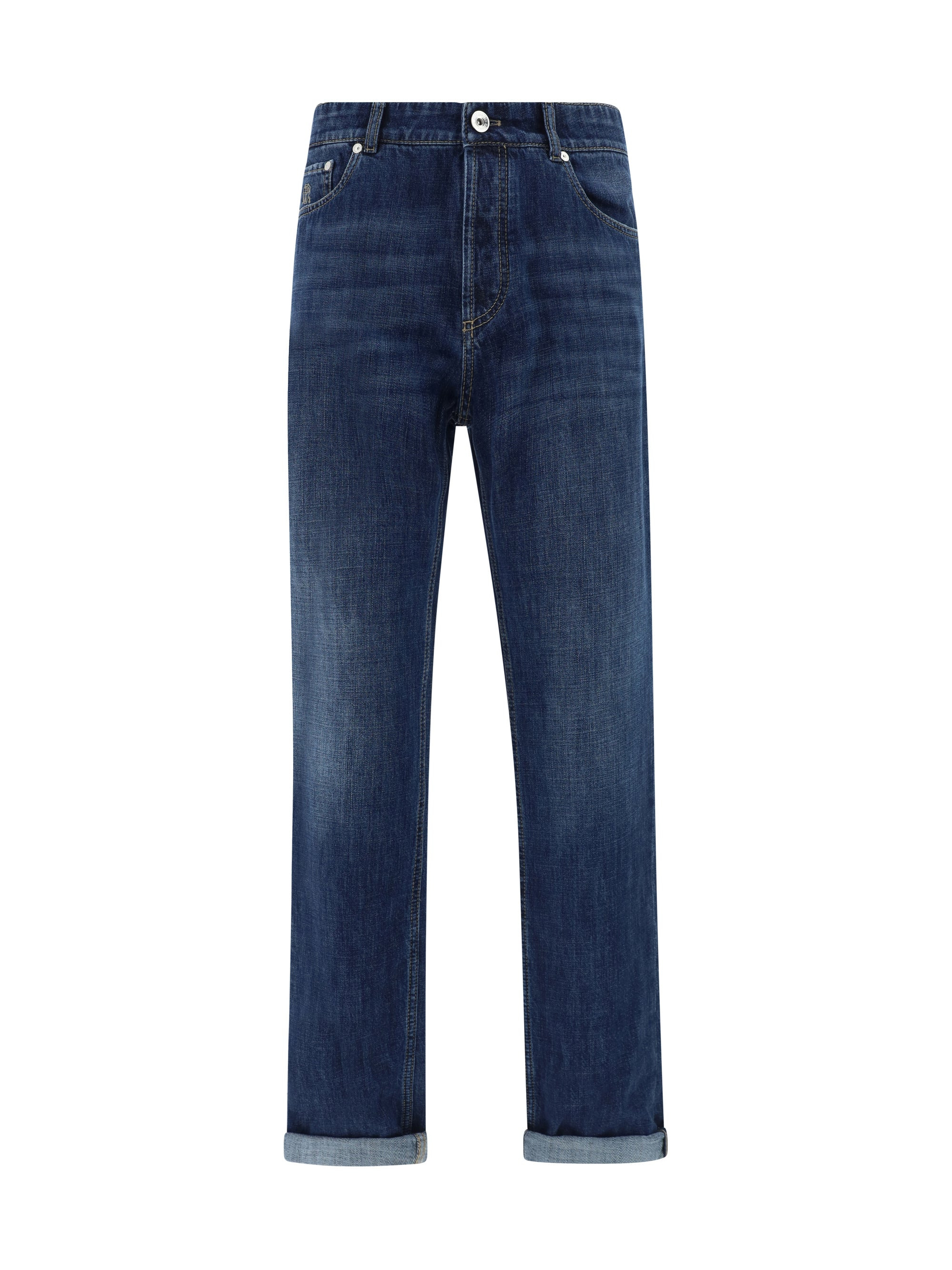 Brunello Cucinelli Men Cuffed Jeans - 1