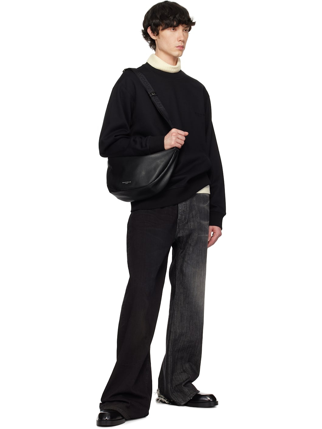 Black Embroidered Logo Sweatshirt - 4