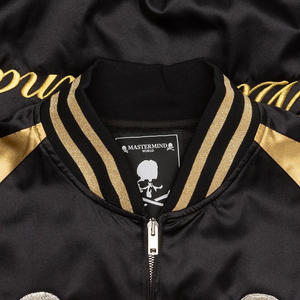 MASTERMIND WORLD SOUVENIR JACKET - BLACK/GOLD - 3