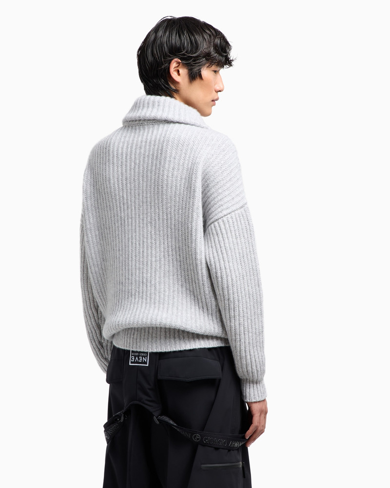 GIORGIO ARMANI NEVE PURE CASHMERE JUMPER WITH ZIP 3