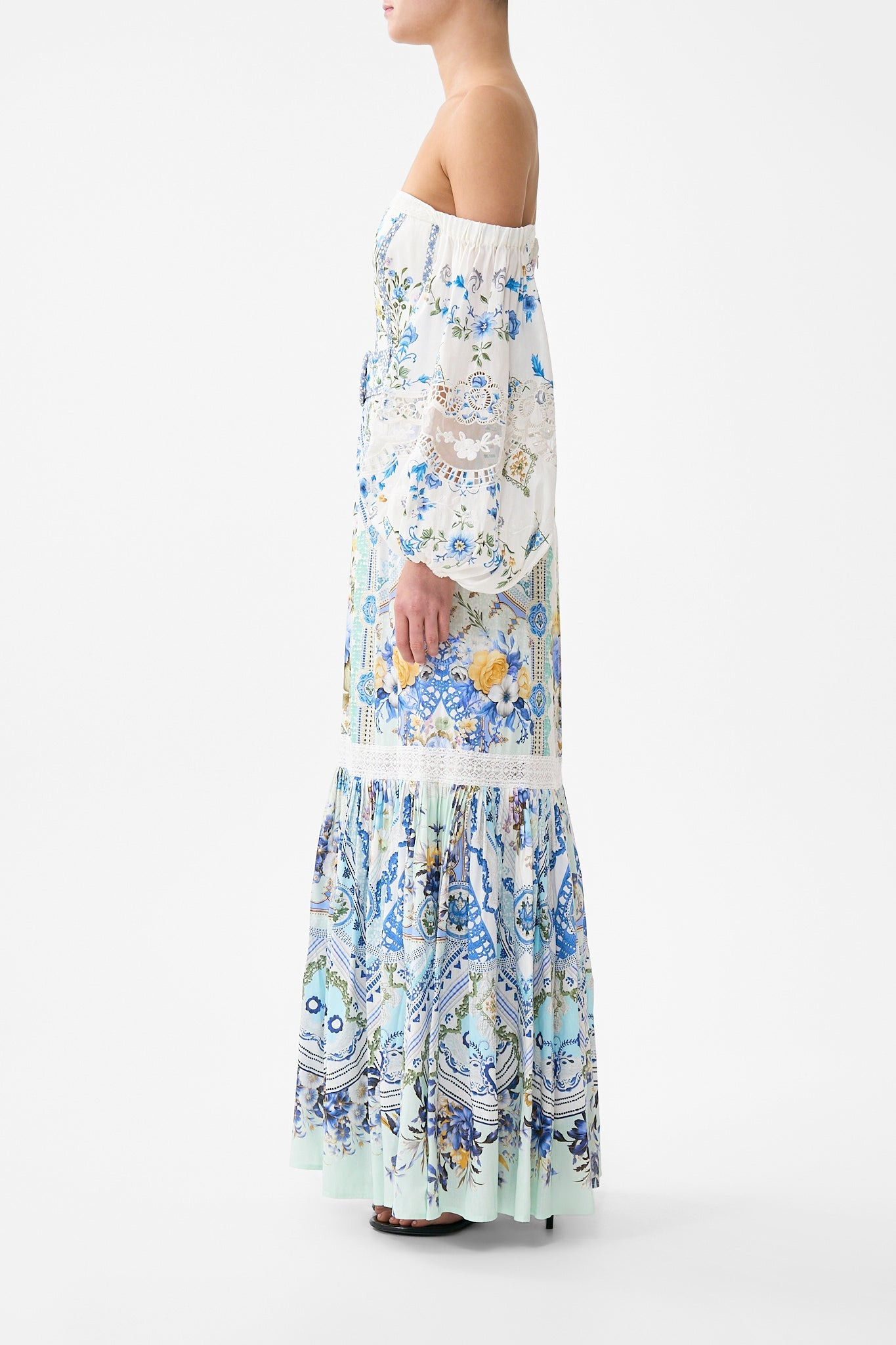 PUFF SLEEVE CORSET DRESS - 4