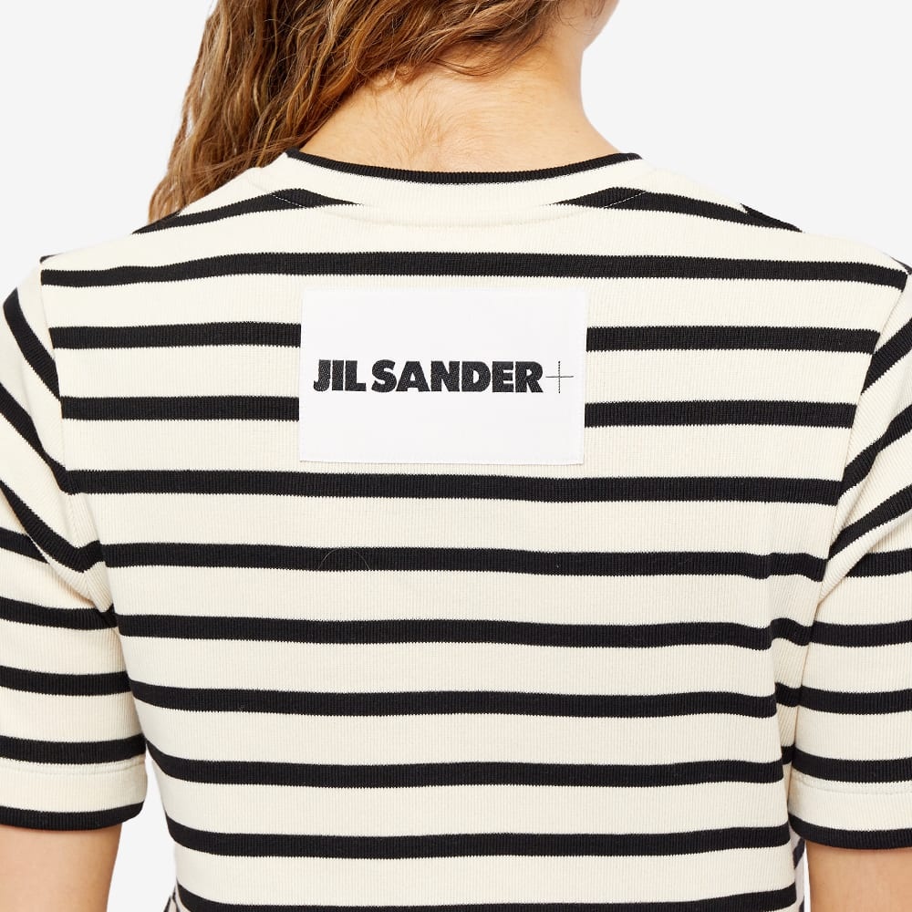Jil Sander Stripe Logo T-Shirt - 5