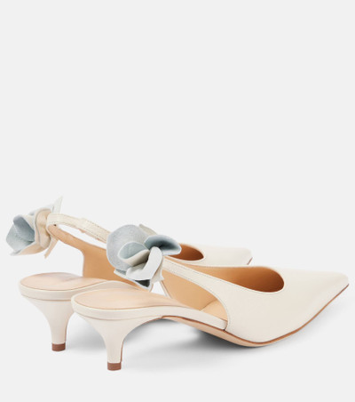 MAGDA BUTRYM Bridal leather slingback pumps outlook