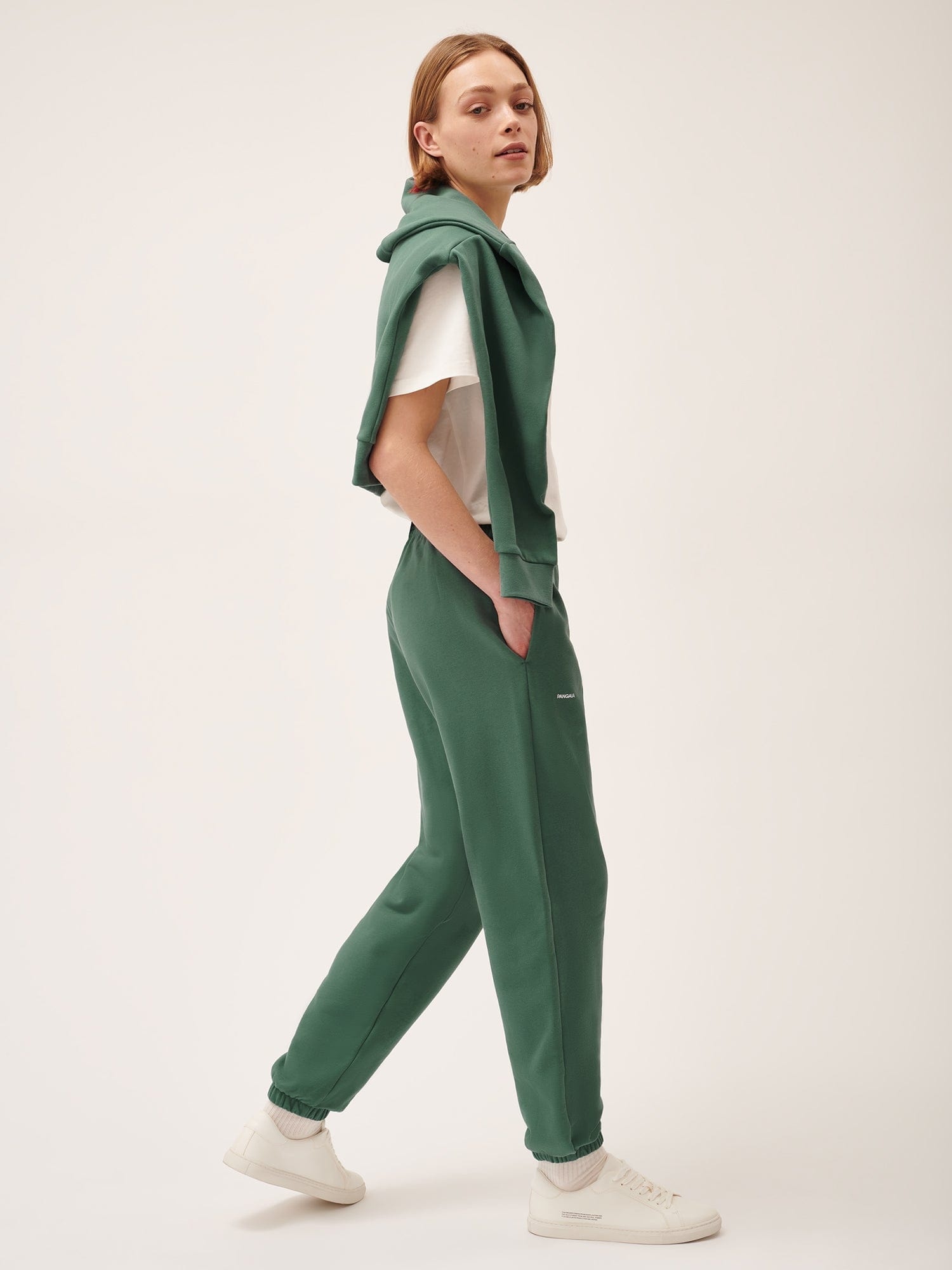 Womens 365 Midweight Track Pants - Forest Green - 5