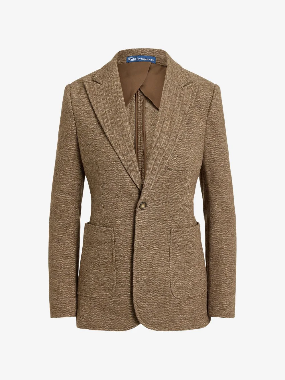 single-breasted wool-cotton blazer - 1