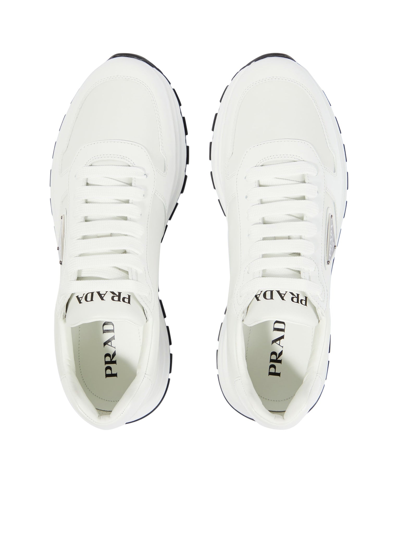 PRADA PRAX 1 SNEAKERS IN RE-NYLON AND BRUSHED LEATHER - 4