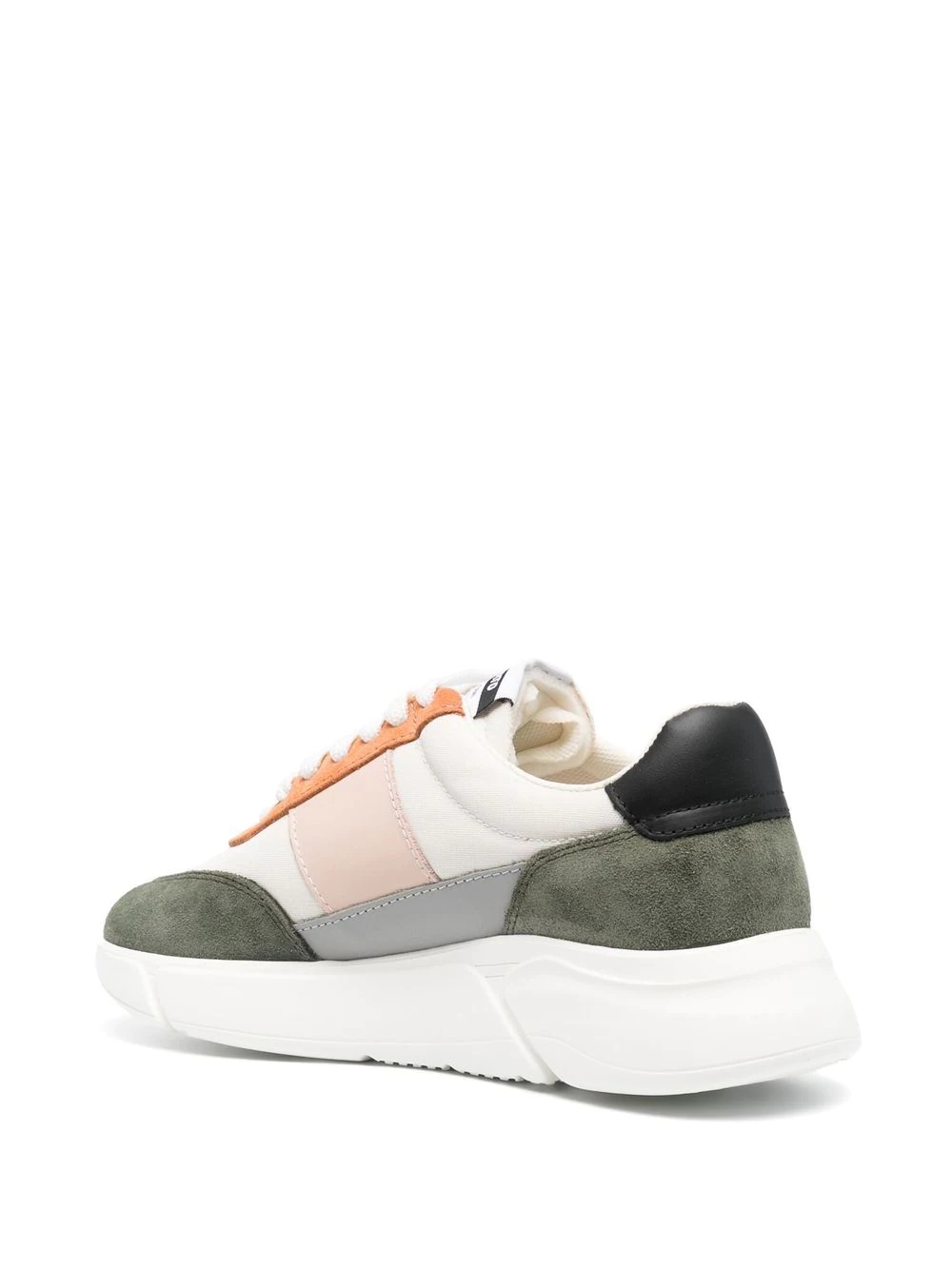 colour-block panel low-top sneakers - 3
