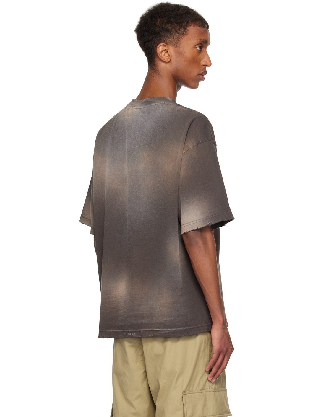 Gray Standard Logo Washed T-shirt - 3
