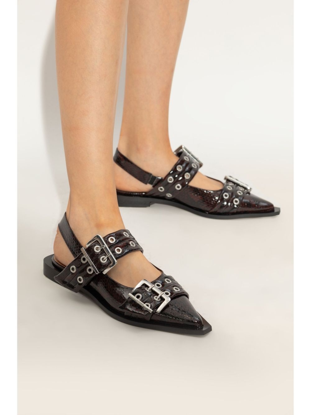 buckle ballet flats - 2