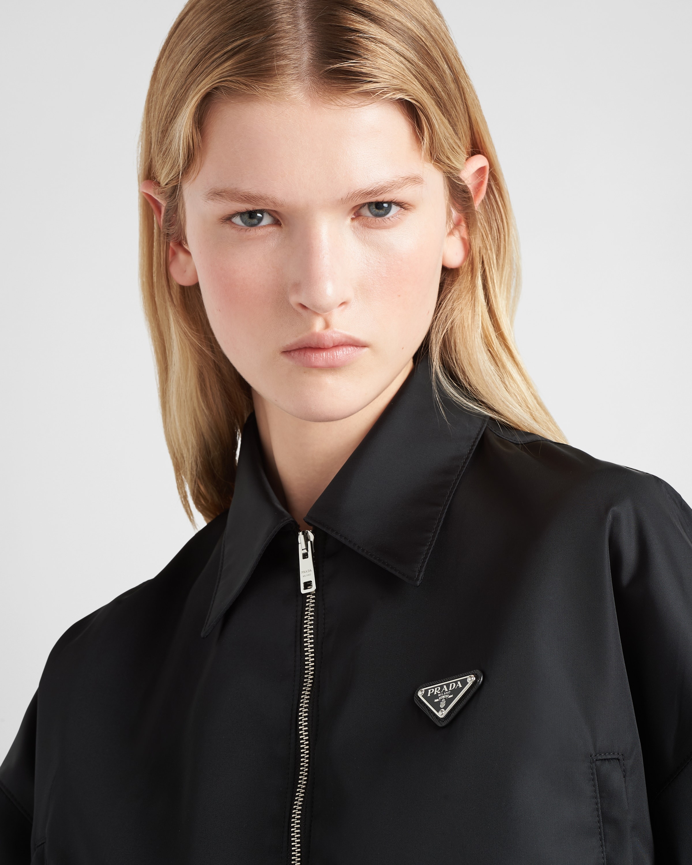 Re-Nylon cropped blouson jacket - 4