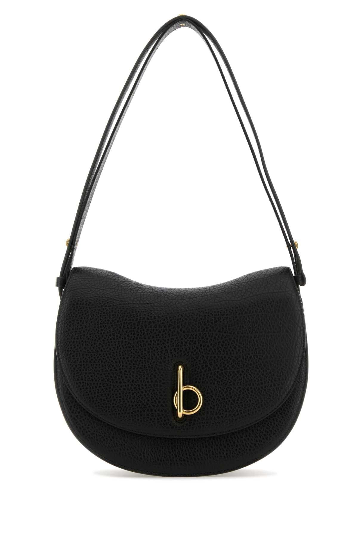 Burberry Women Black Leather Medium Rocking Horse Shoulder Bag - 1