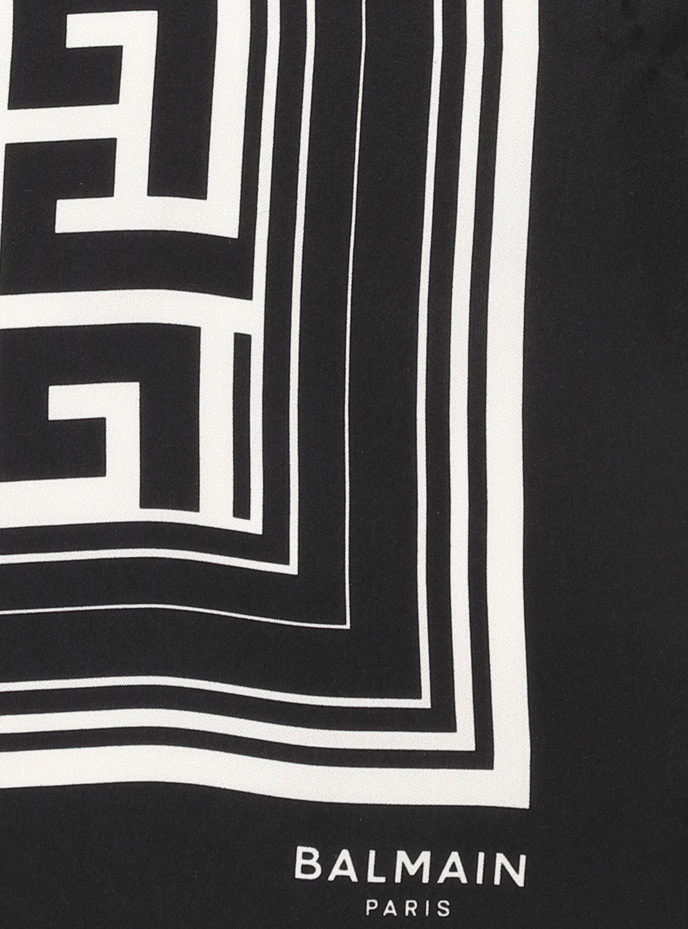 Silk monogrammed scarf - 3