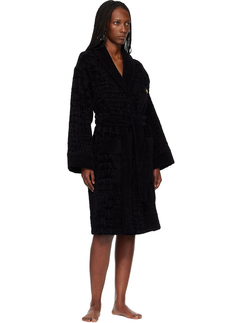 VERSACE Black Icon Bathrobe outlook